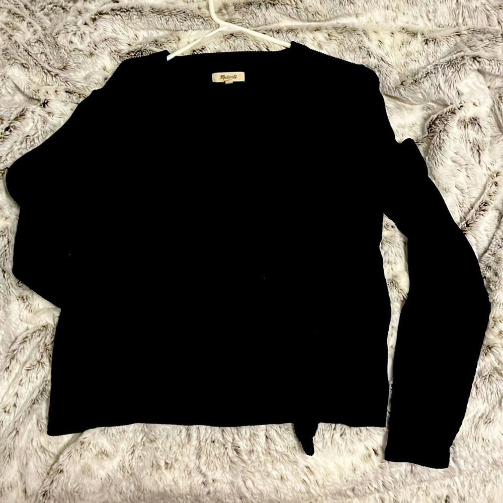 Long sleeve black blouse
